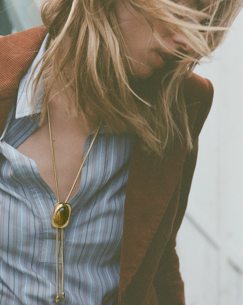 Tiger’s Eye Cabochon Bolo