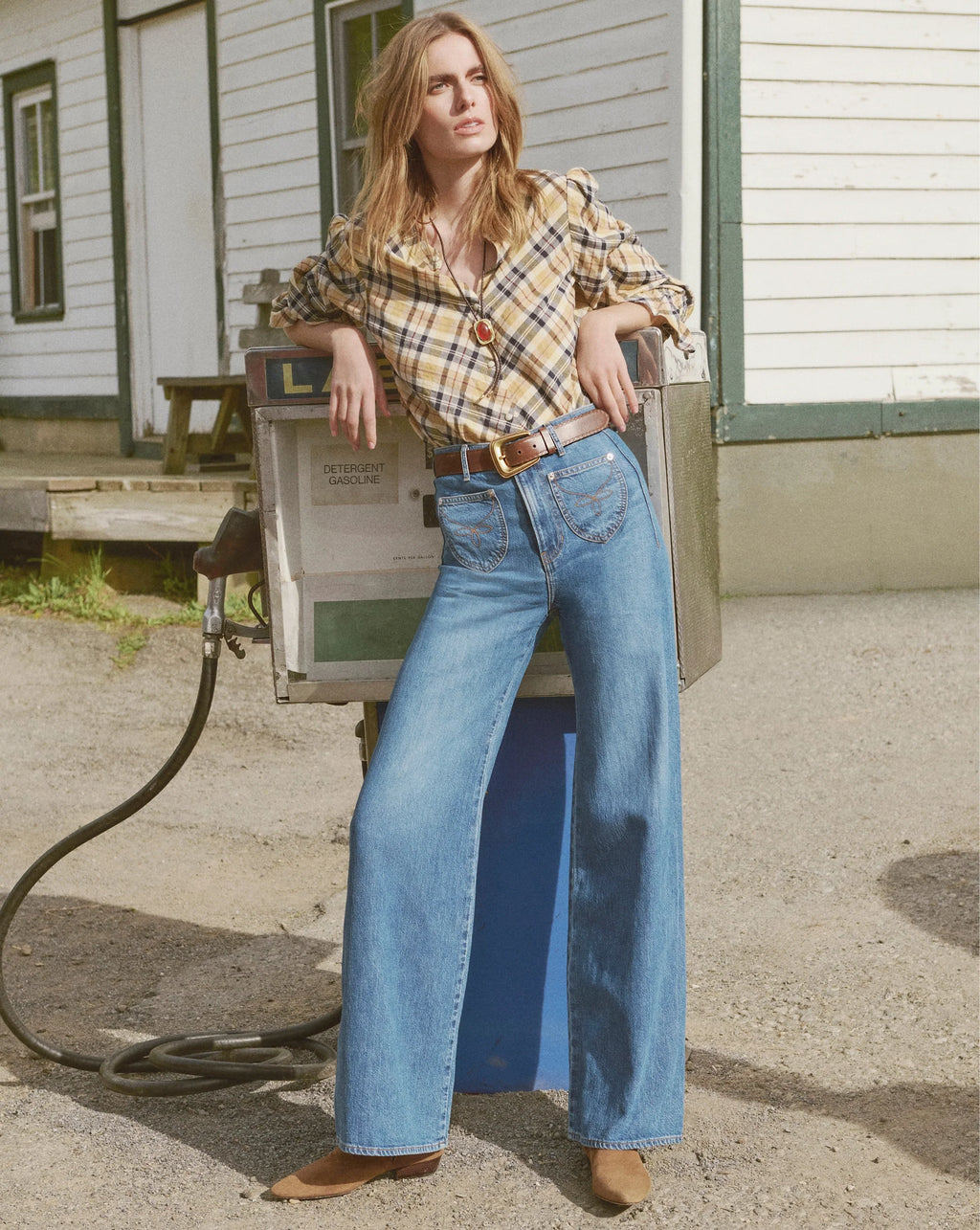 Ashlynn Plaid Blouse