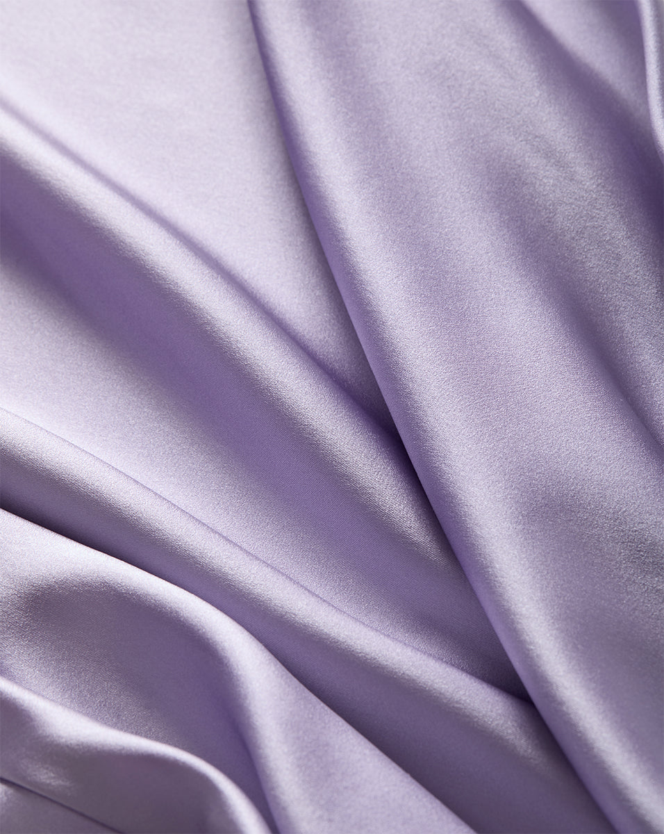 Clover Stretch-Silk Slip Skirt