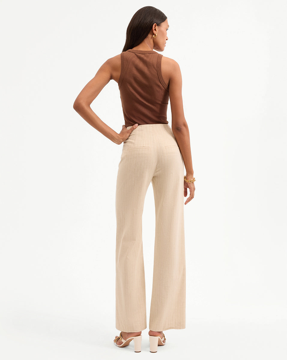 Jude Metallic Pinstripe Pant