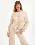 Andrea Metallic Tweed Jacket