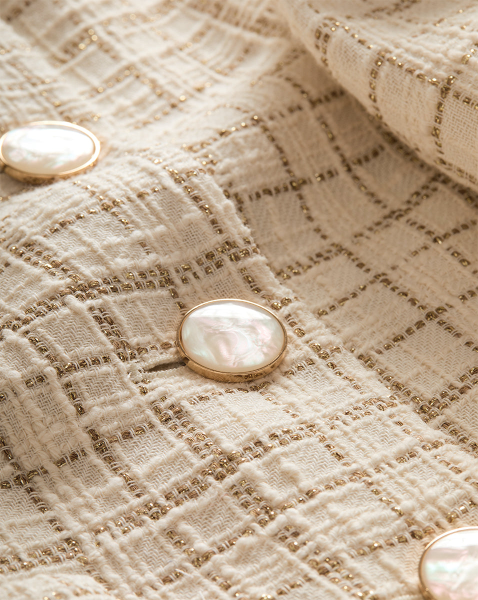 Andrea Metallic Tweed Jacket