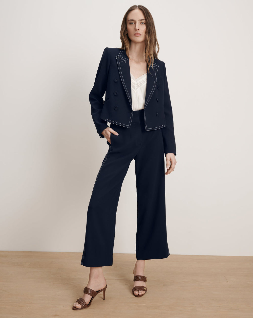Ellin Cropped Wide-Leg Pant