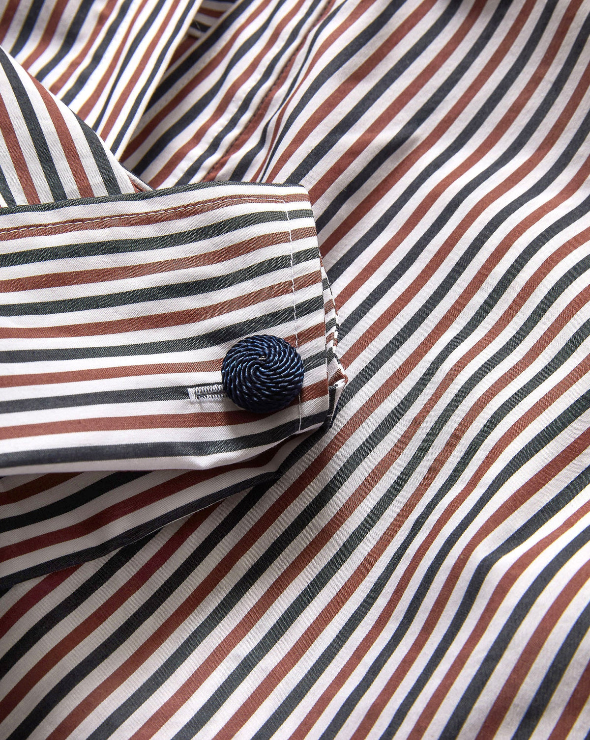 Draymond Striped Cuff-Sleeve Shirt