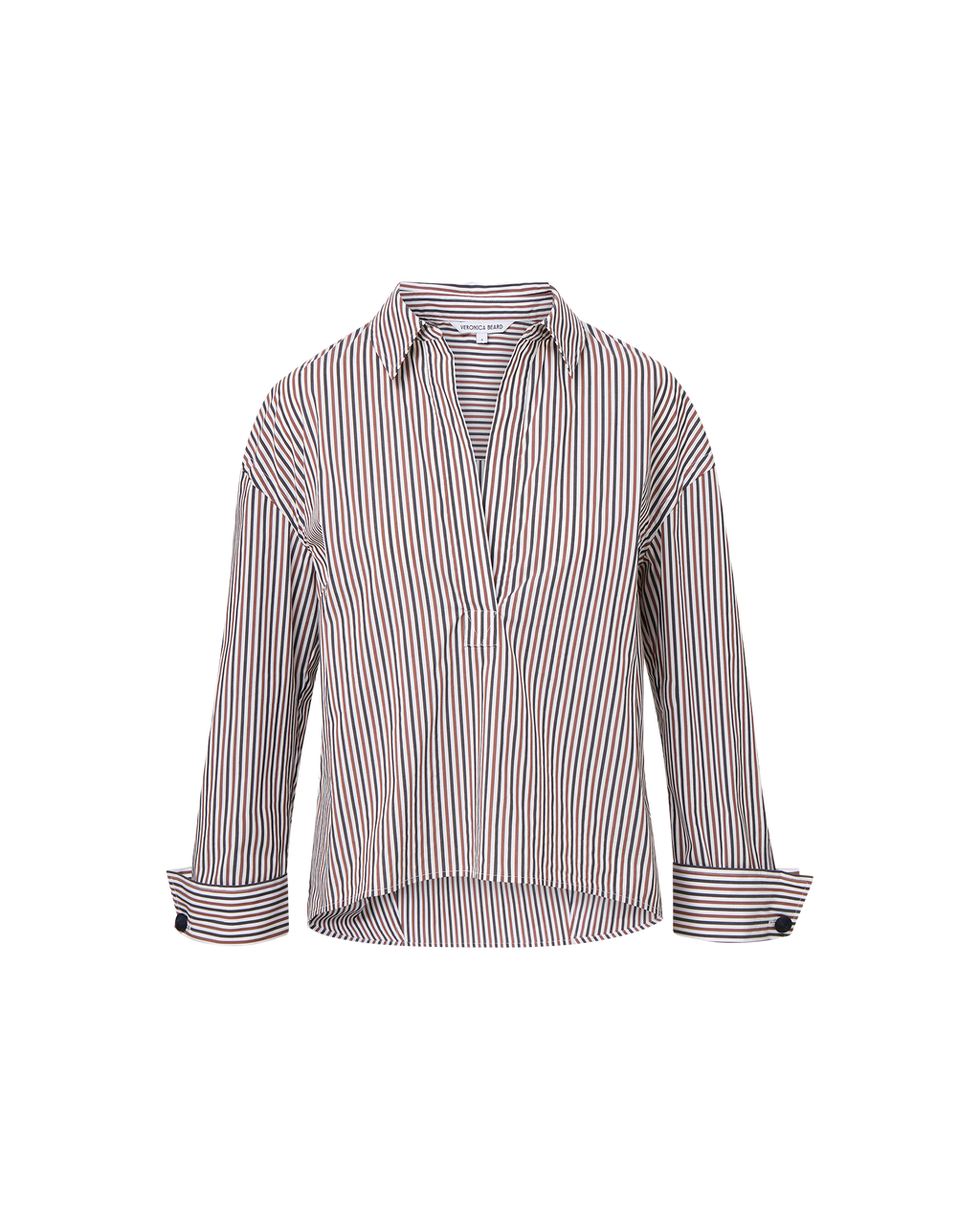 Draymond Striped Cuff-Sleeve Shirt