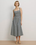 Aila Gingham Midi Dress