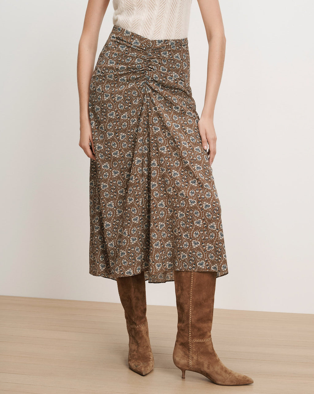 Limani Floral Midi Skirt