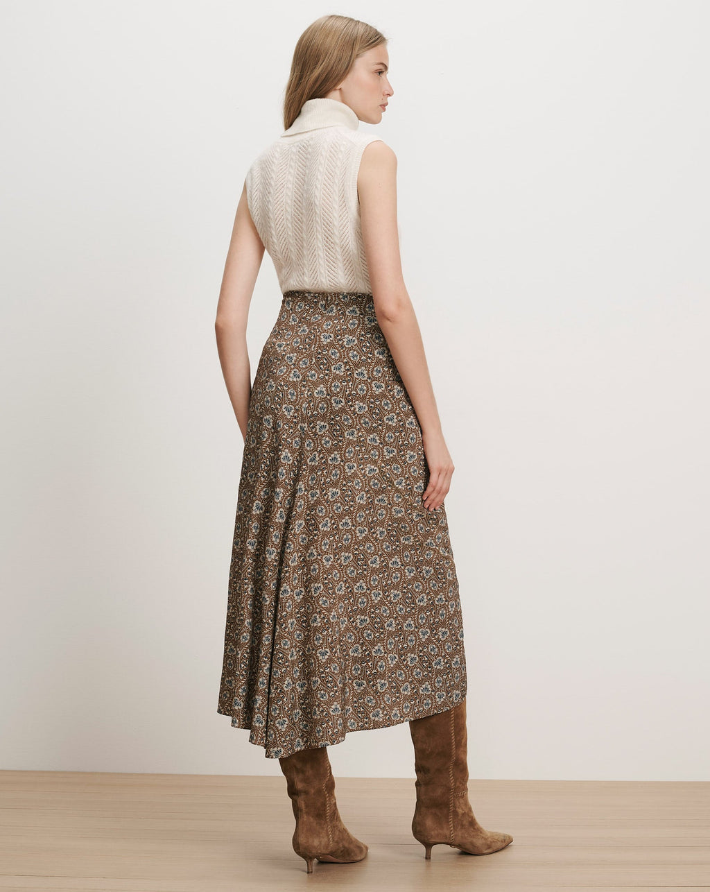 Limani Floral Midi Skirt