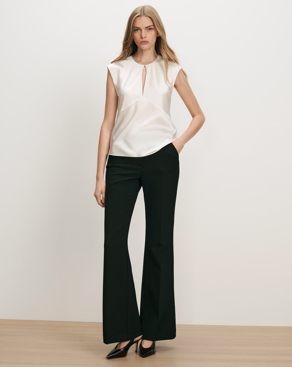 Sparrow Silk-Blend Blouse