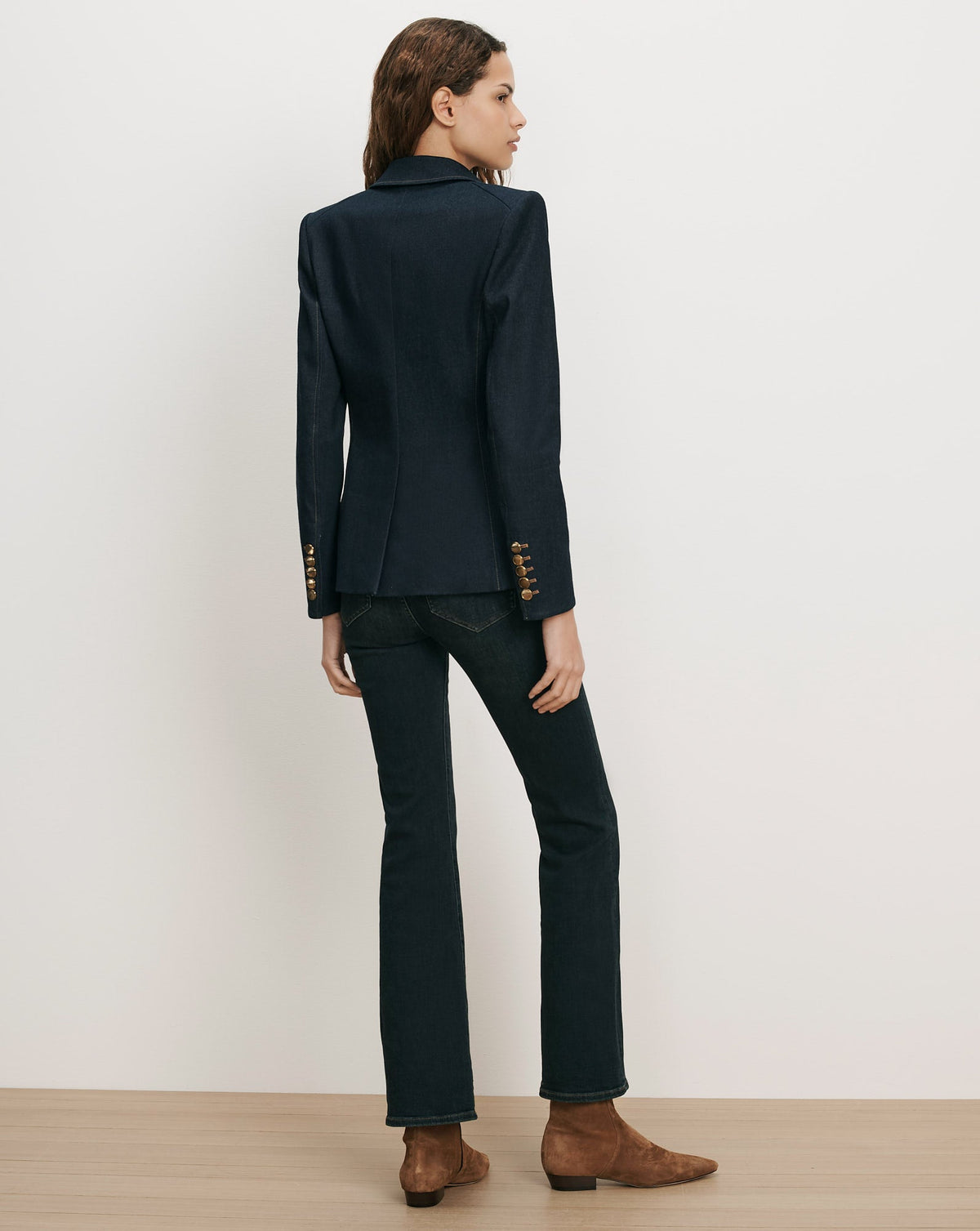Miller Denim Single-Breasted Dickey Jacket