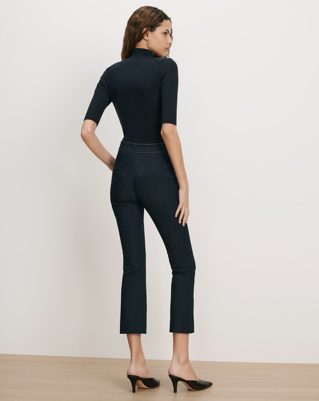 Kimra Denim Kick-Flare Pant