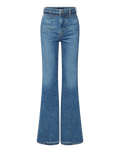 Crosbie Color-Block Slim Wide-Leg Jean