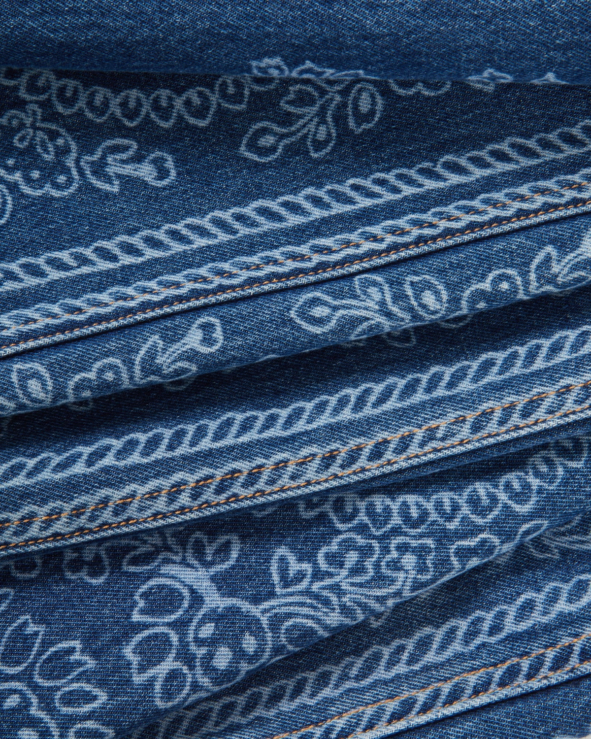 Taylor Bandana Wide-Leg Jean