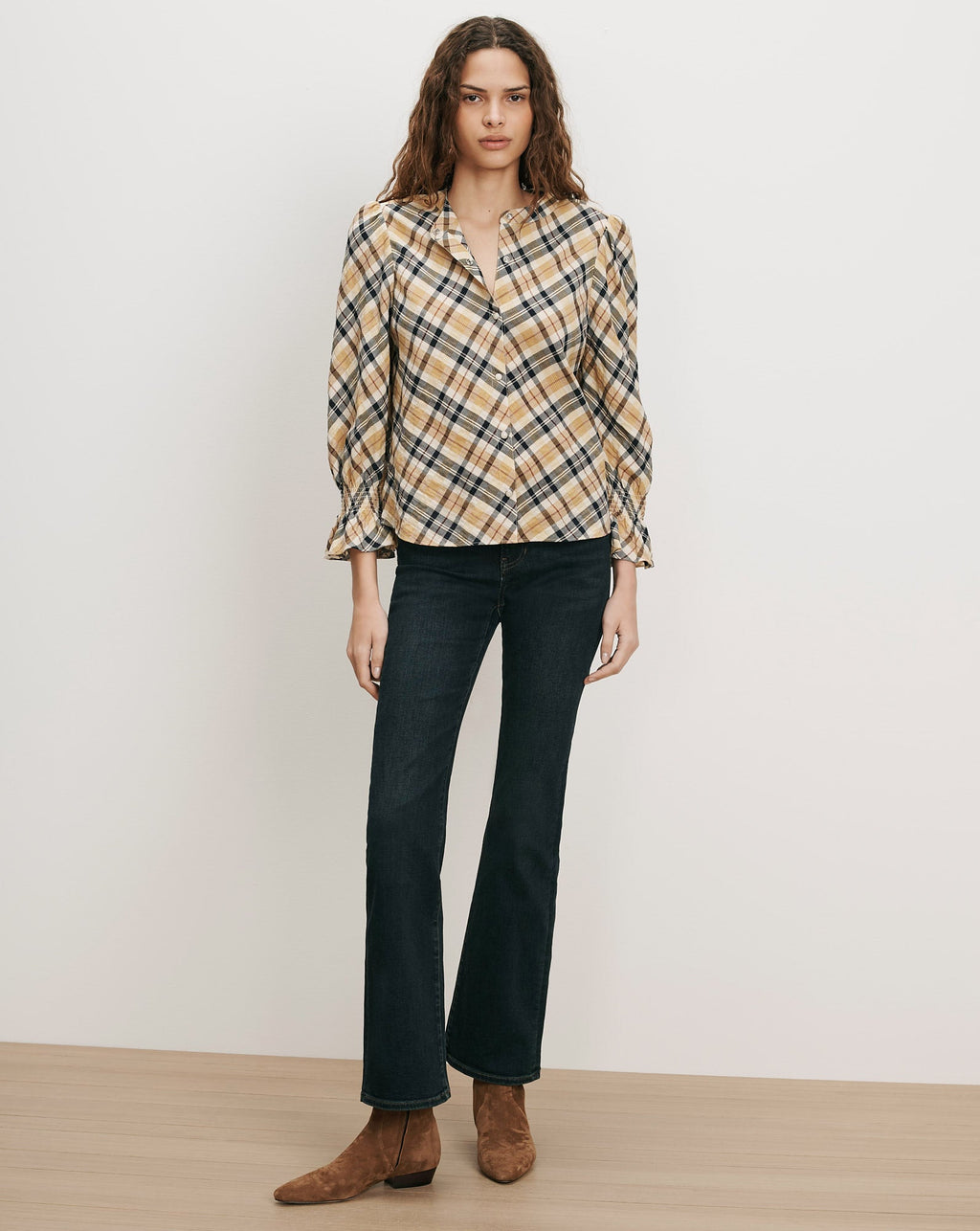 Ashlynn Plaid Blouse