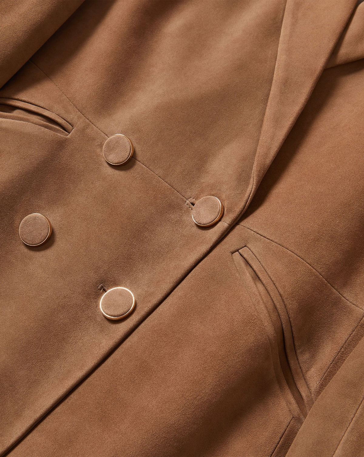 Oria Suede Dickey Jacket