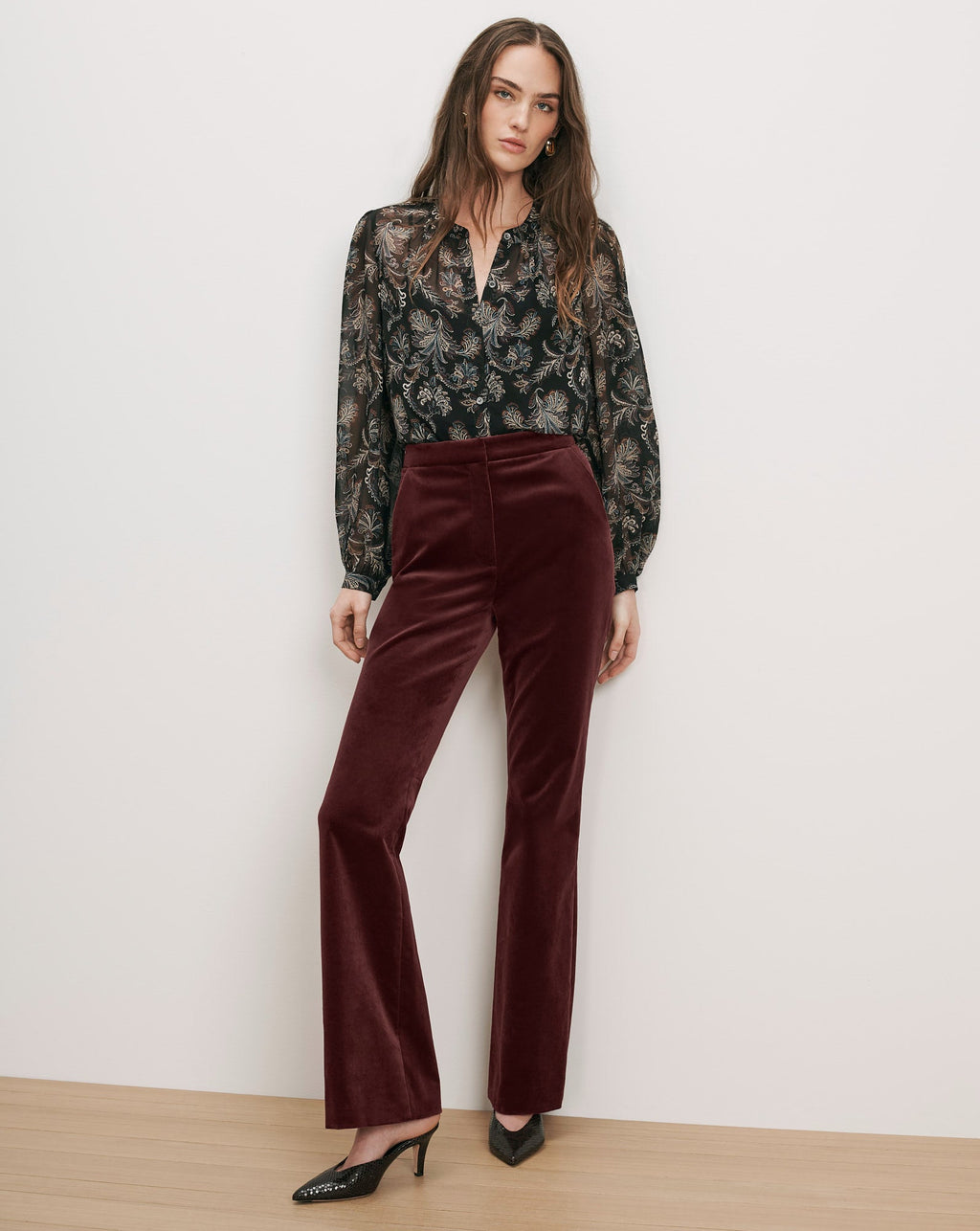 Gracie Velvet Flare Pant