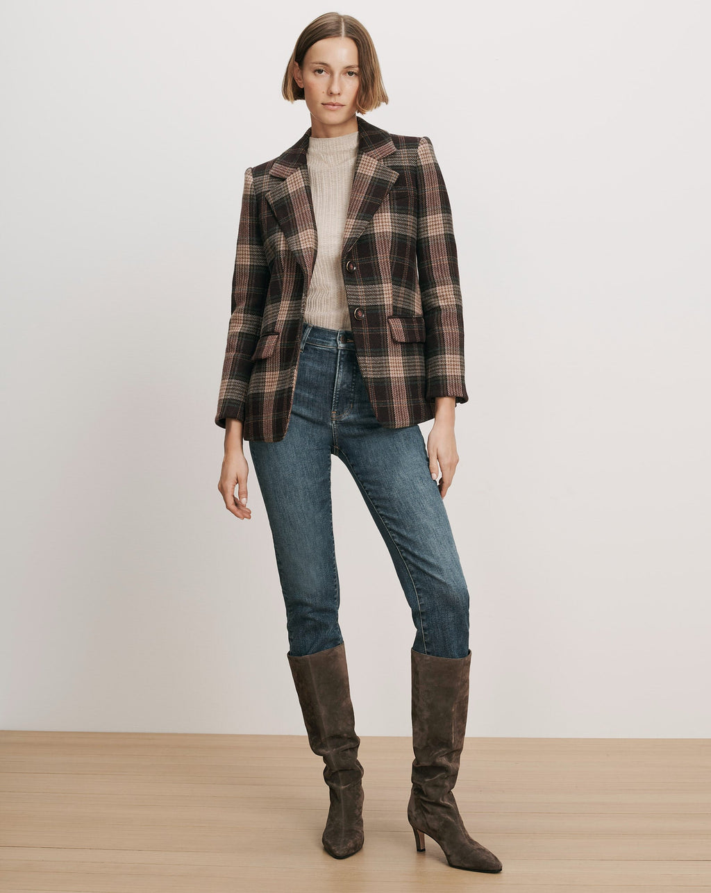 Cloverfield Plaid Dickey Jacket