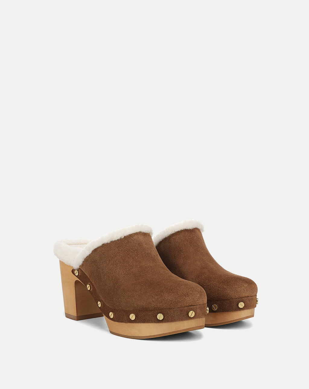Larken Shearling Platform Clog