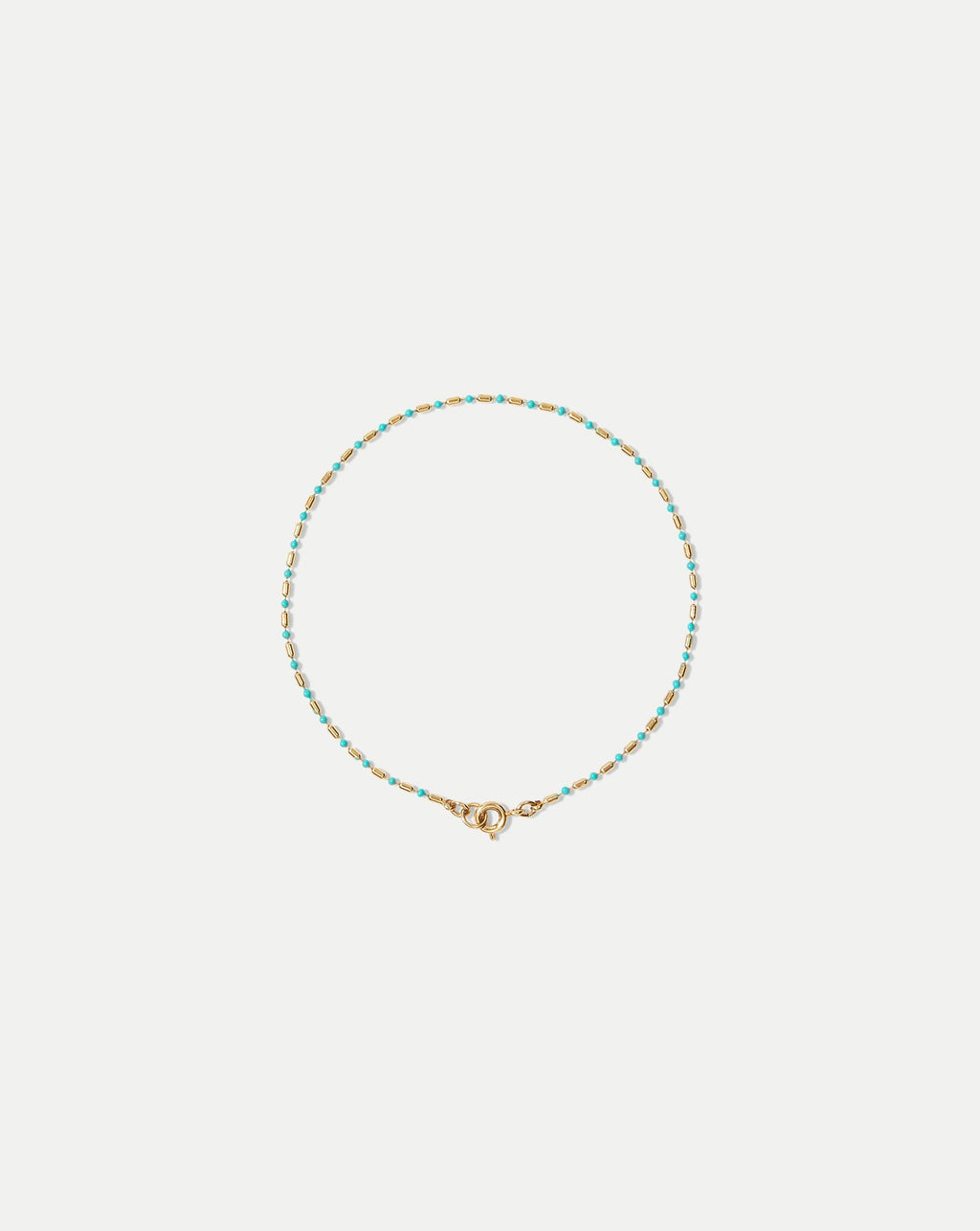 Enamel Bead Chain Anklet