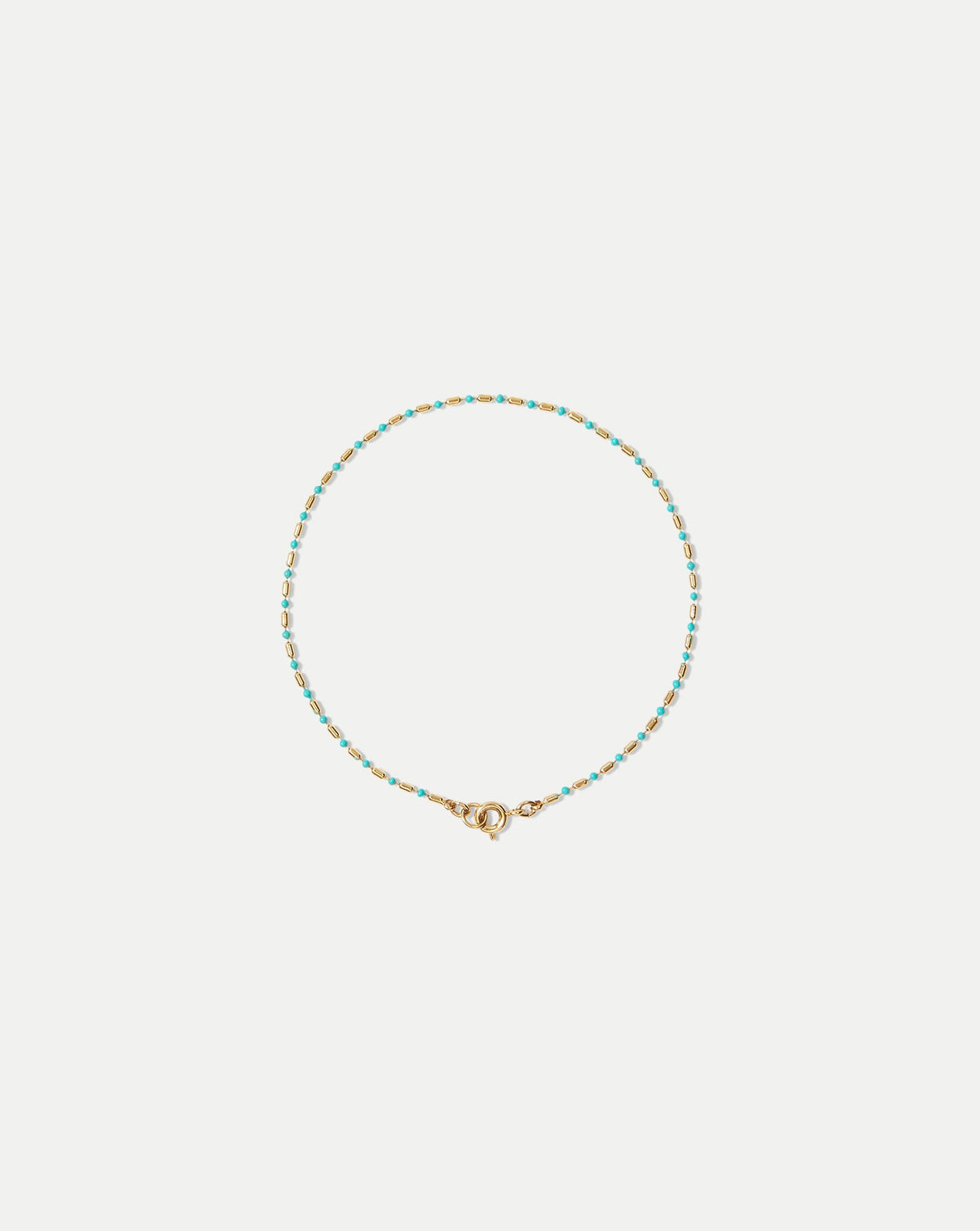 Enamel Bead Chain Anklet