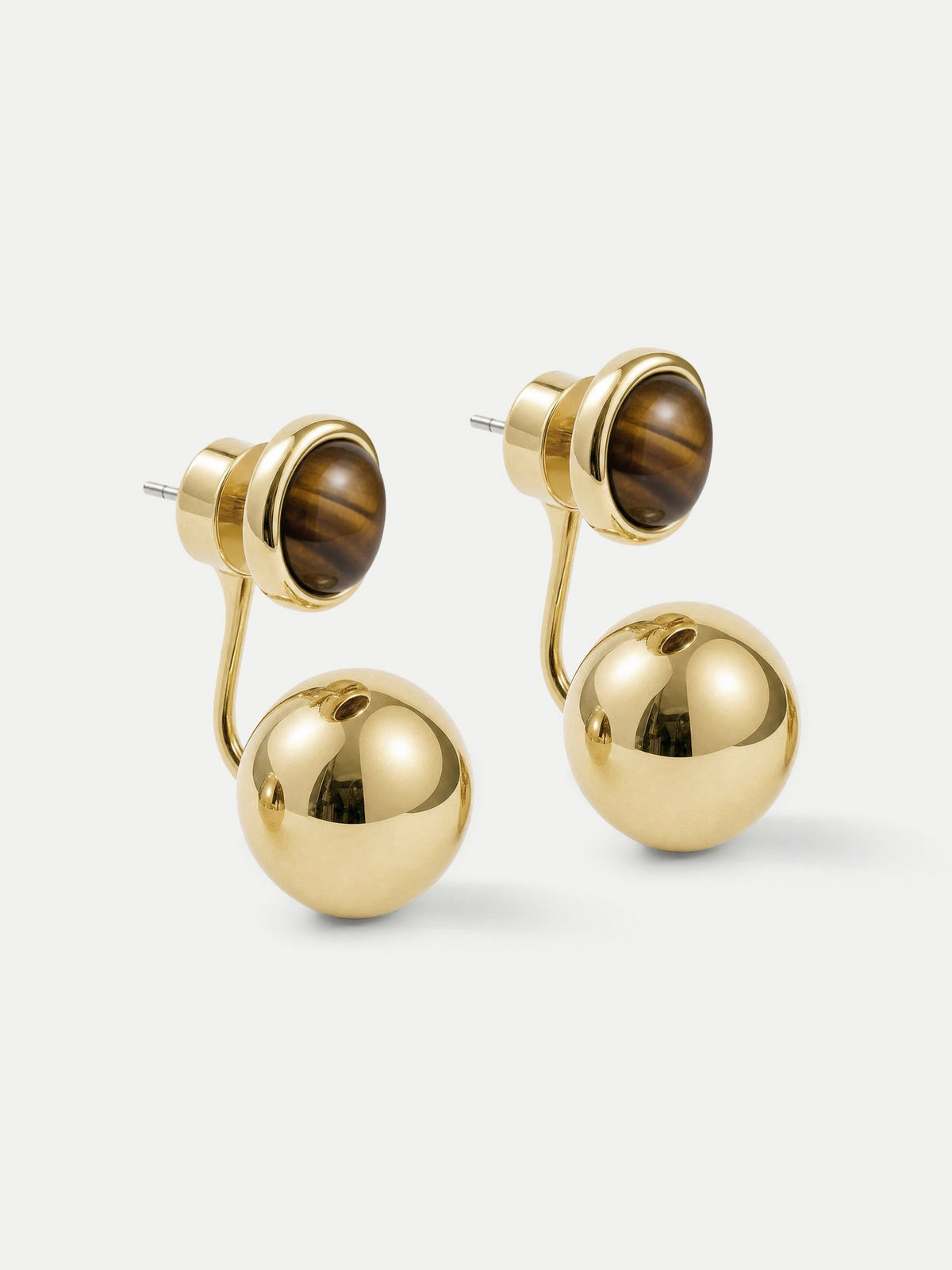 Tiger's Eye Drop Earring
