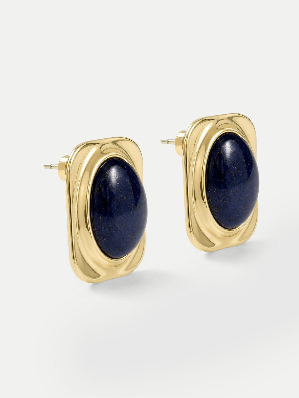 Lapis Post Earring
