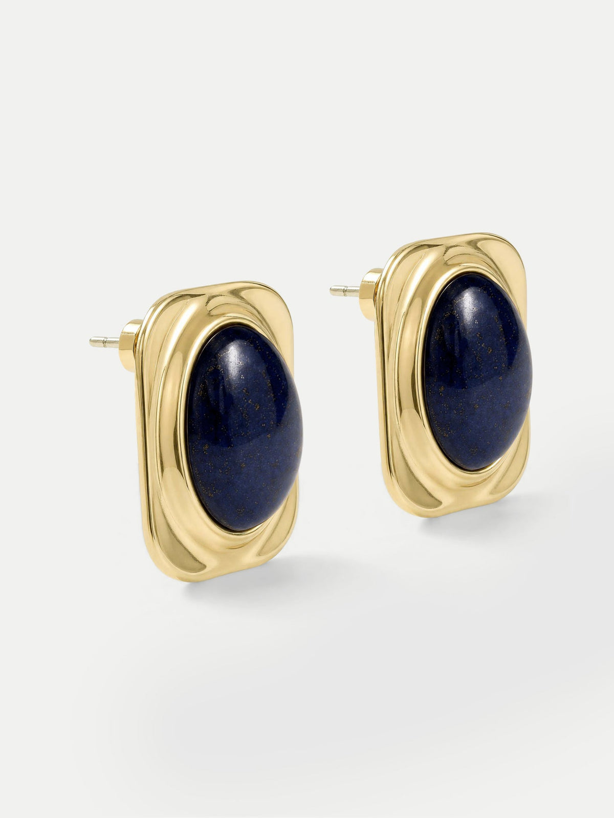 Lapis Post Earring