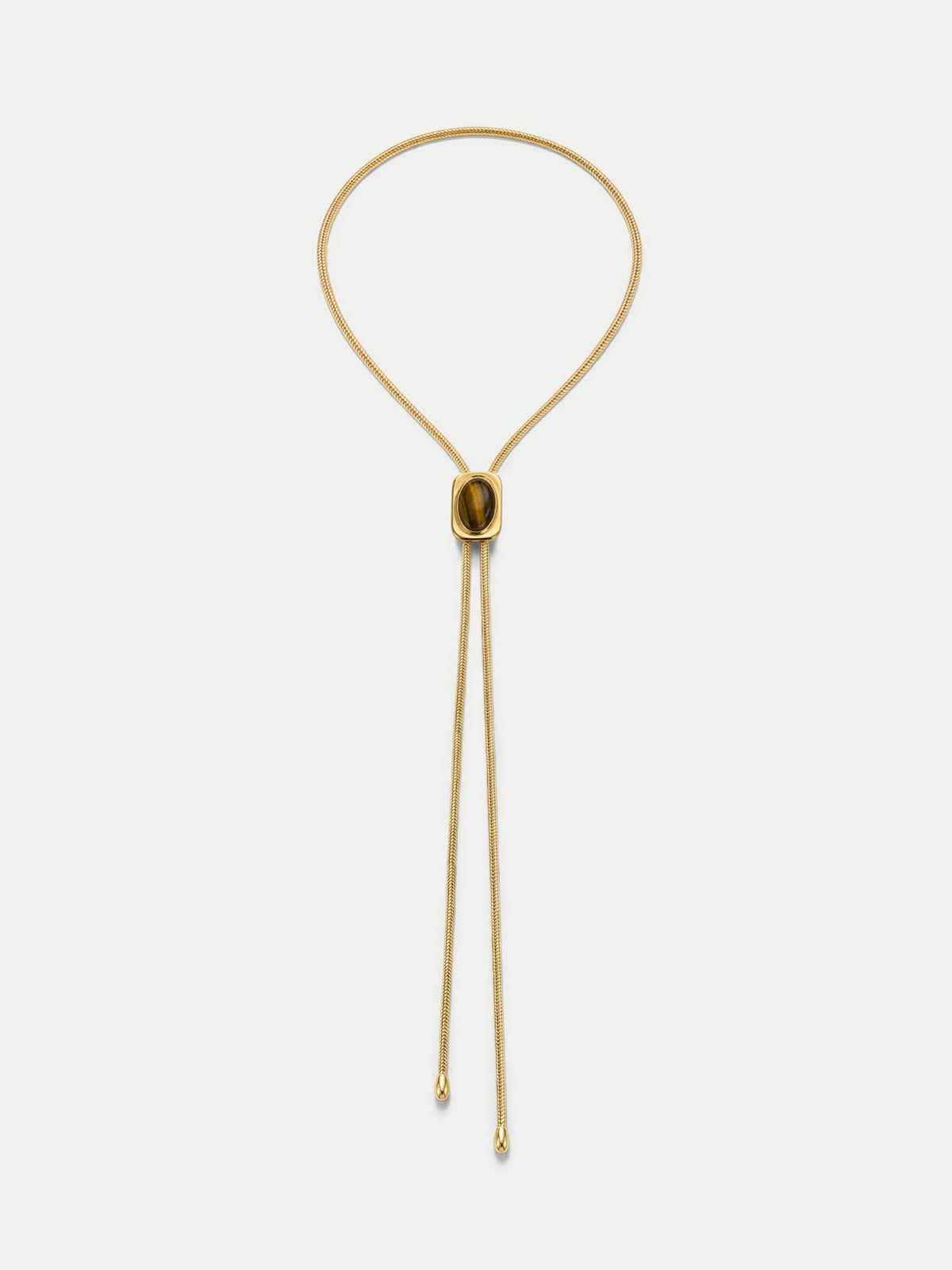 Tiger’s Eye Cabochon Bolo