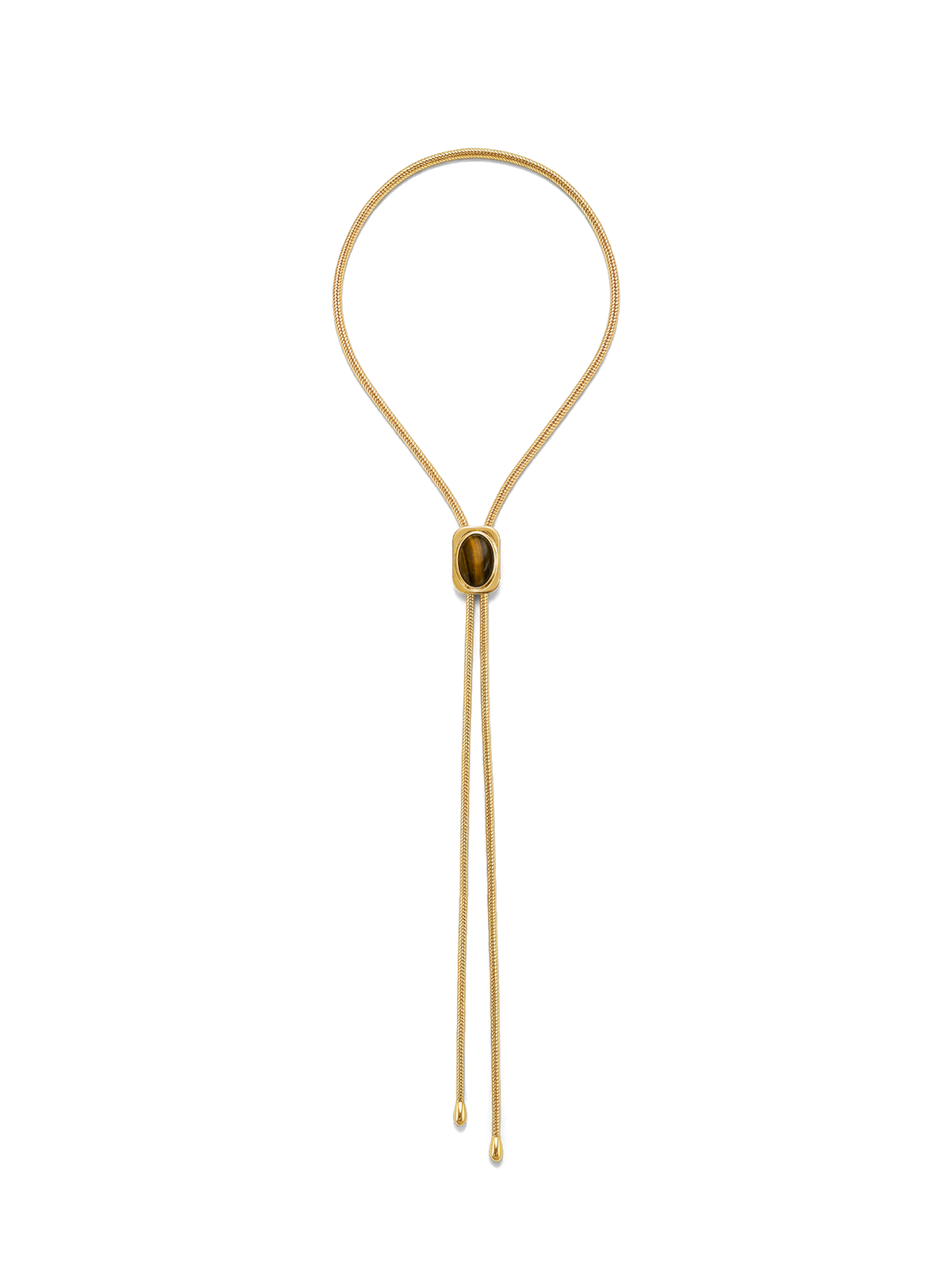 Tiger’s Eye Cabochon Bolo