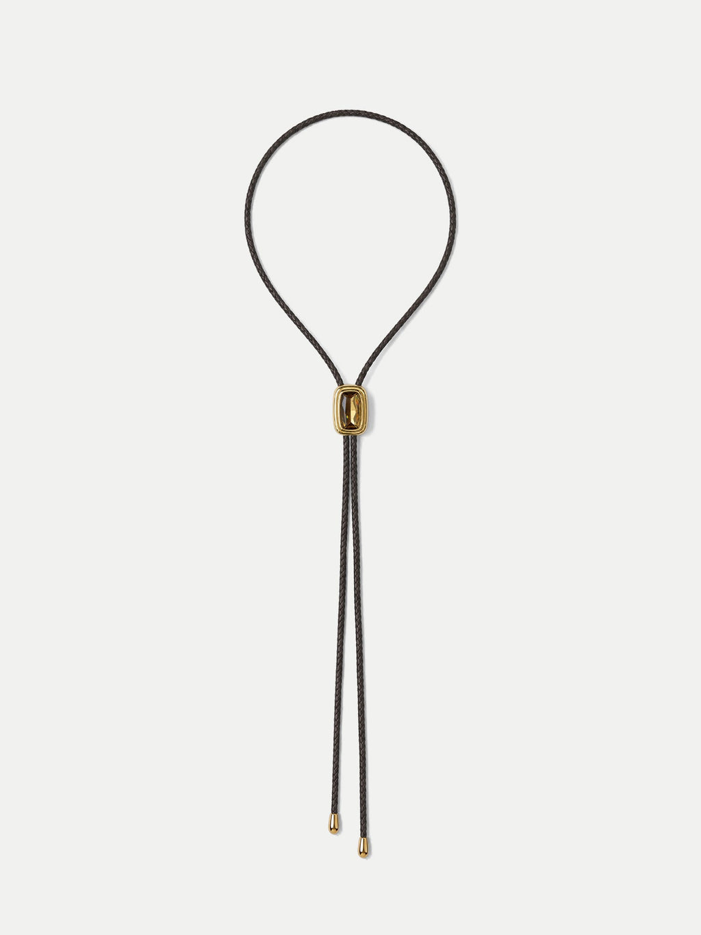 Braided Leather Bolo