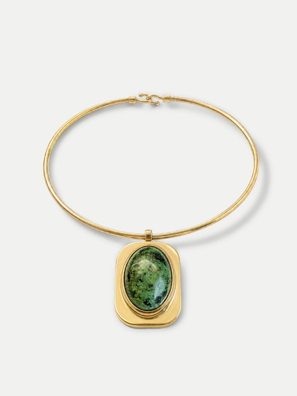 Turquoise Cabochon Collar Necklace