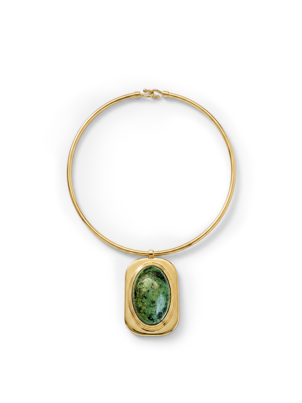 Turquoise Cabochon Collar Necklace