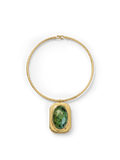 Turquoise Cabochon Collar Necklace