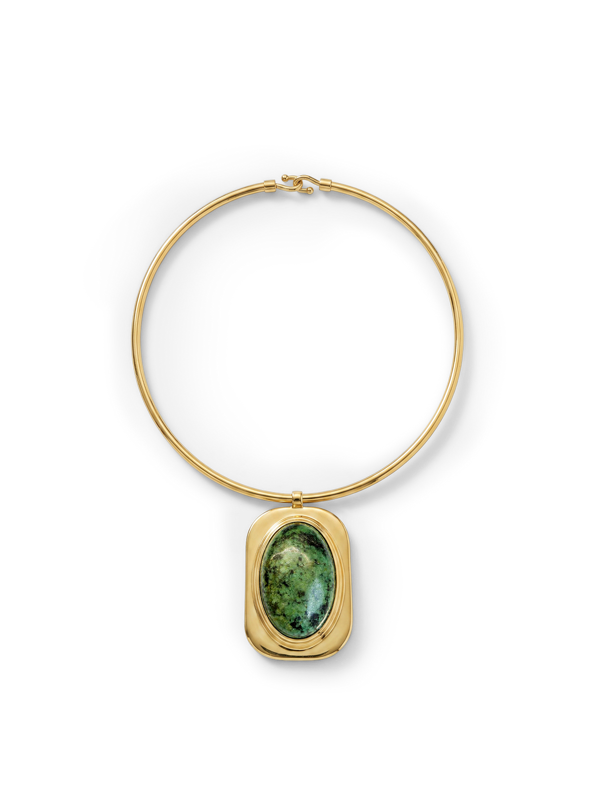 Turquoise Cabochon Collar Necklace