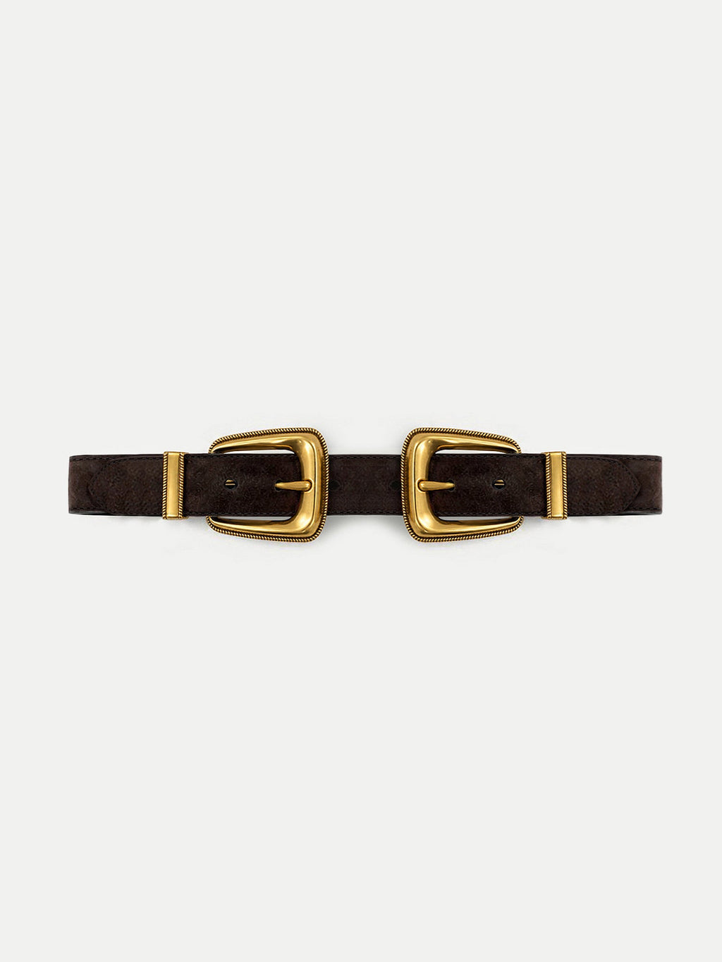 Double-Buckle Arch Waist Belt