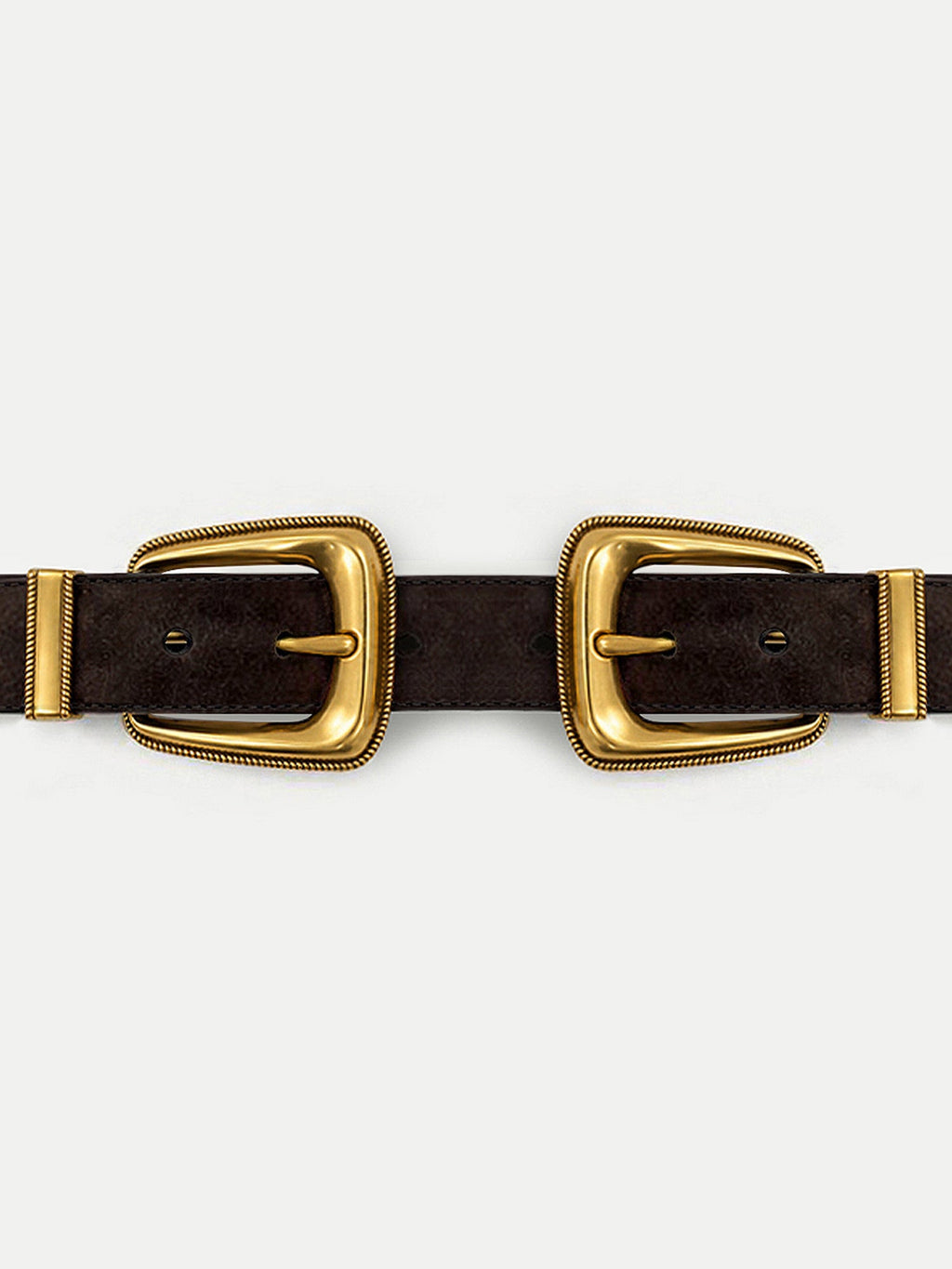 Double-Buckle Arch Waist Belt