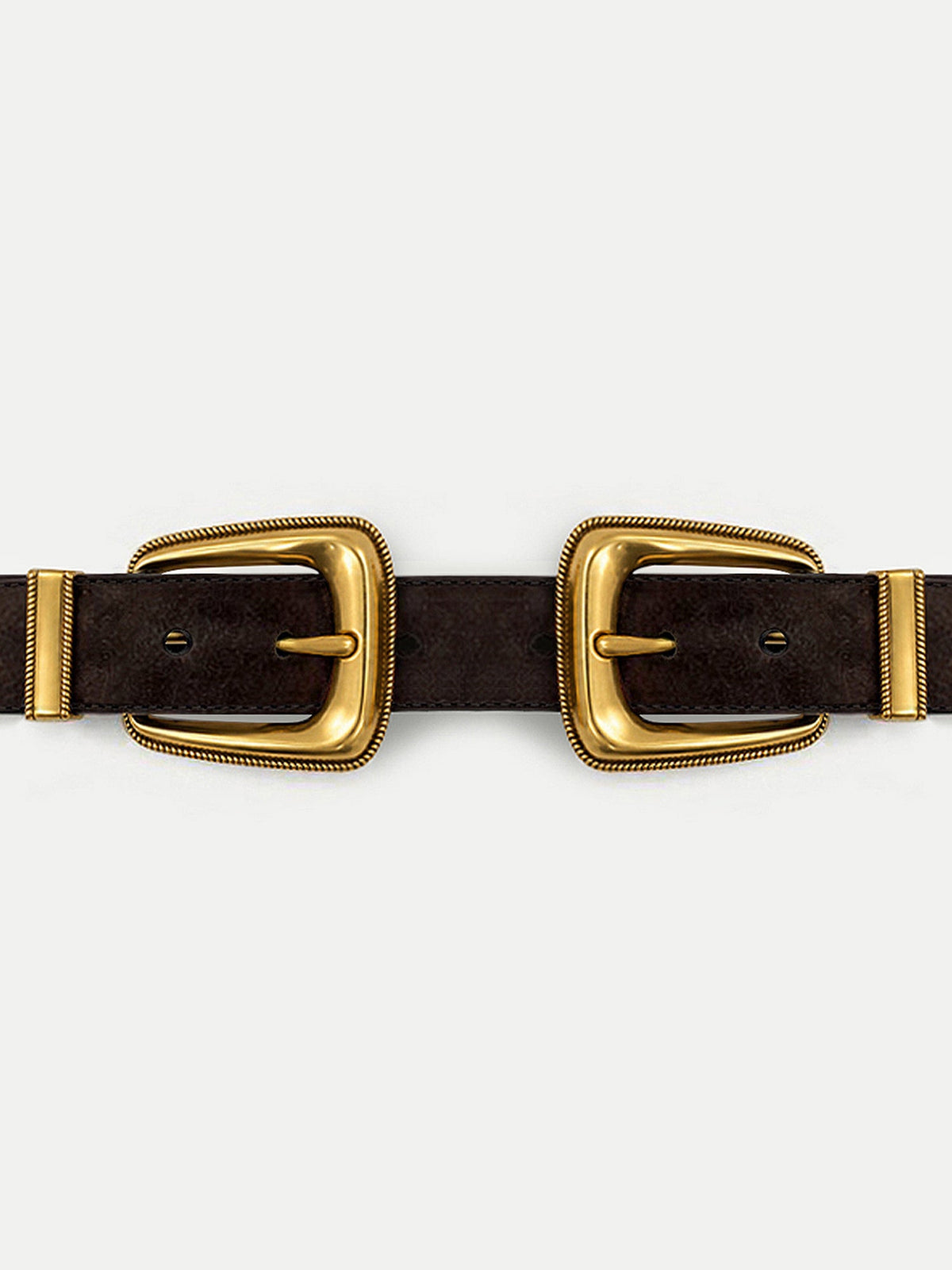 Double-Buckle Arch Waist Belt