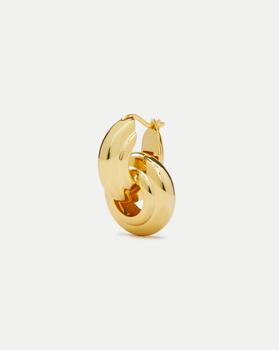 Interlocking Hoop Earrings