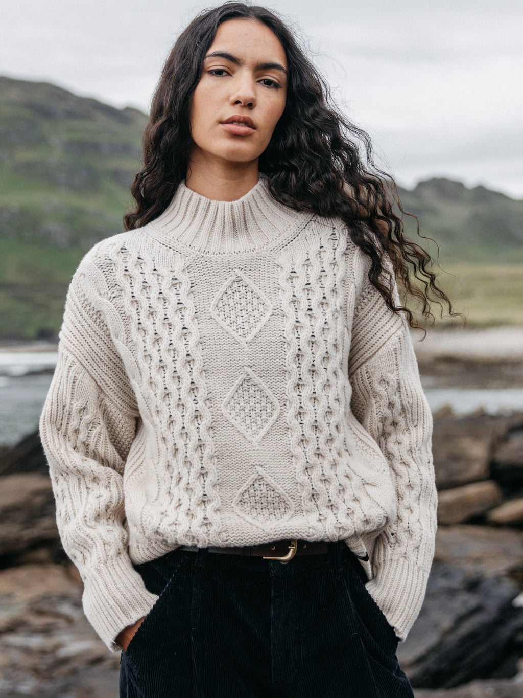 Women's Nova Aran Knit Jumper