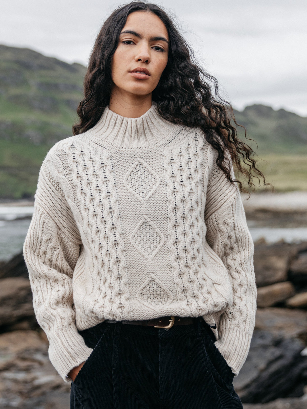 Women's Nova Aran Knit Jumper