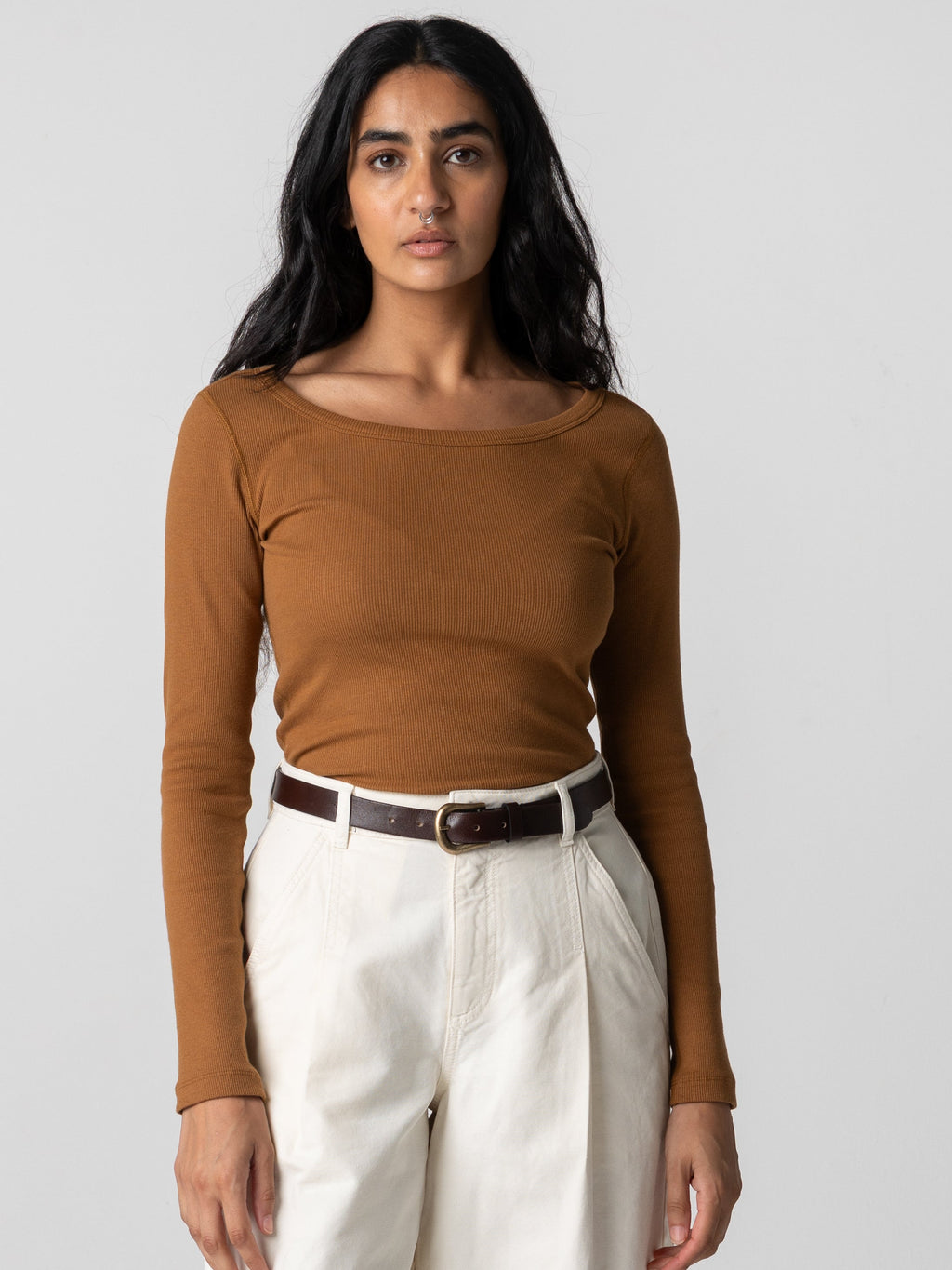 Women's Powes Ribbed Long Sleeve T-Shirt