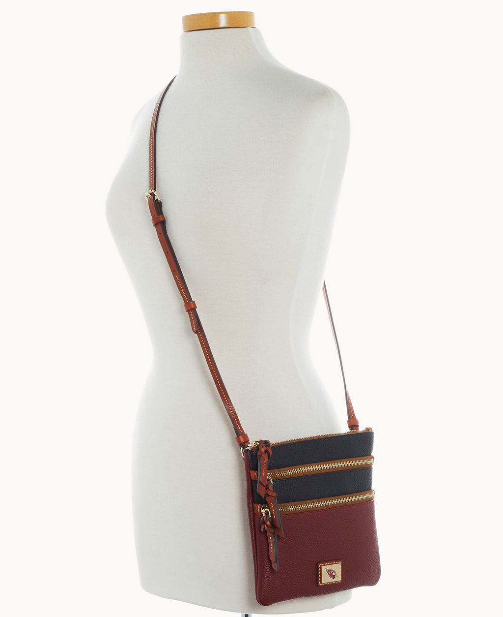 NFL AZ Cardinals Triple Zip Crossbody