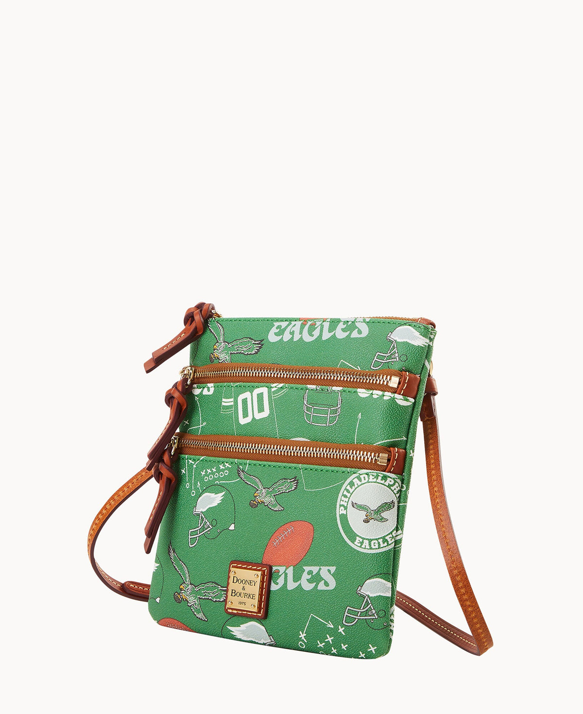NFL Eagles Triple Zip Crossbody