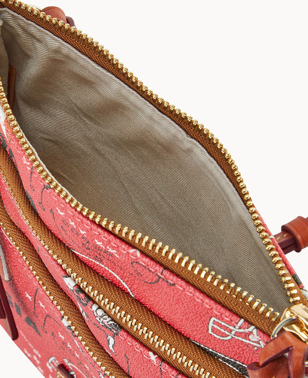 Collegiate University of Georgia Triple Zip Crossbody