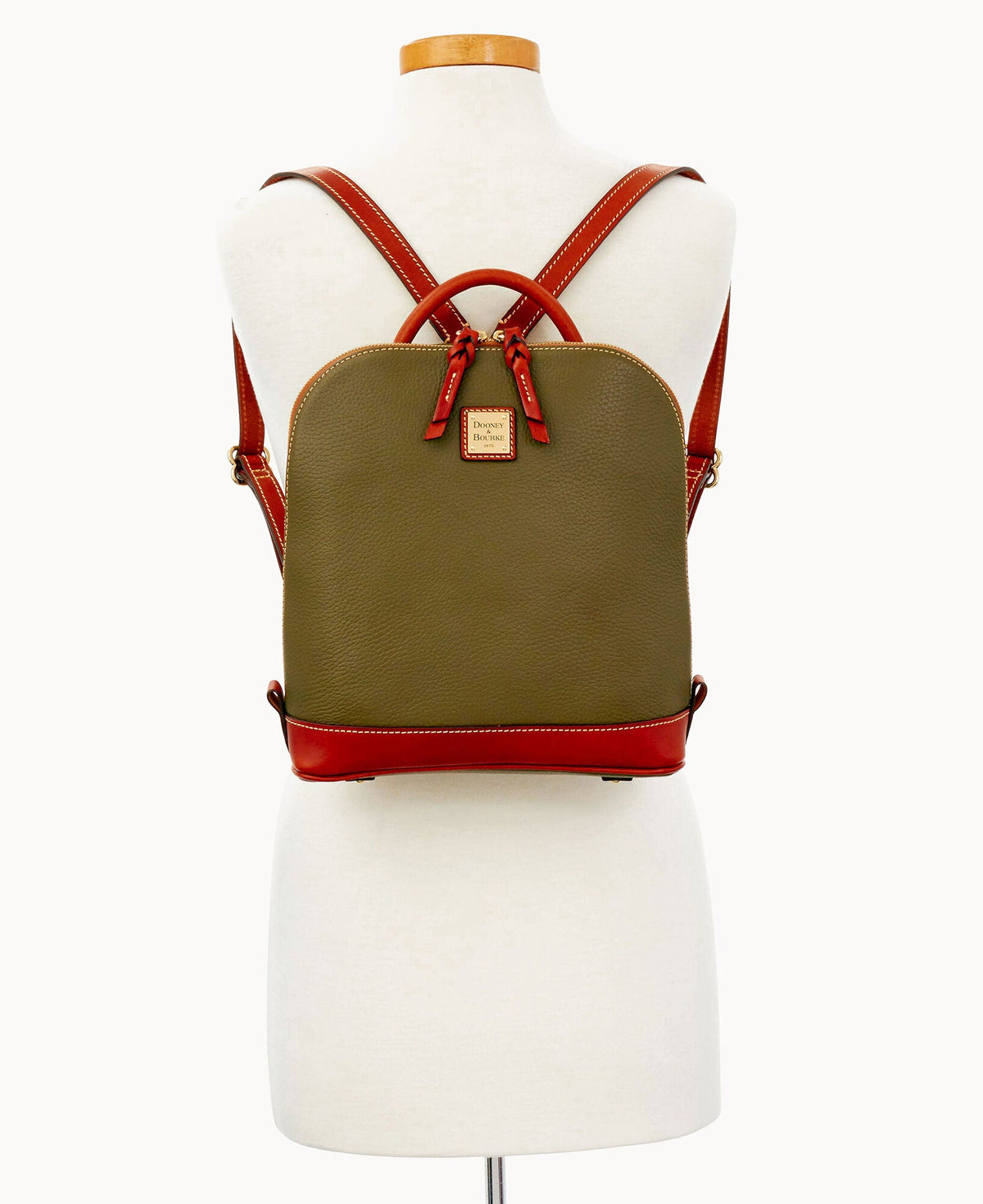 Pebble Grain Zip Pod Backpack