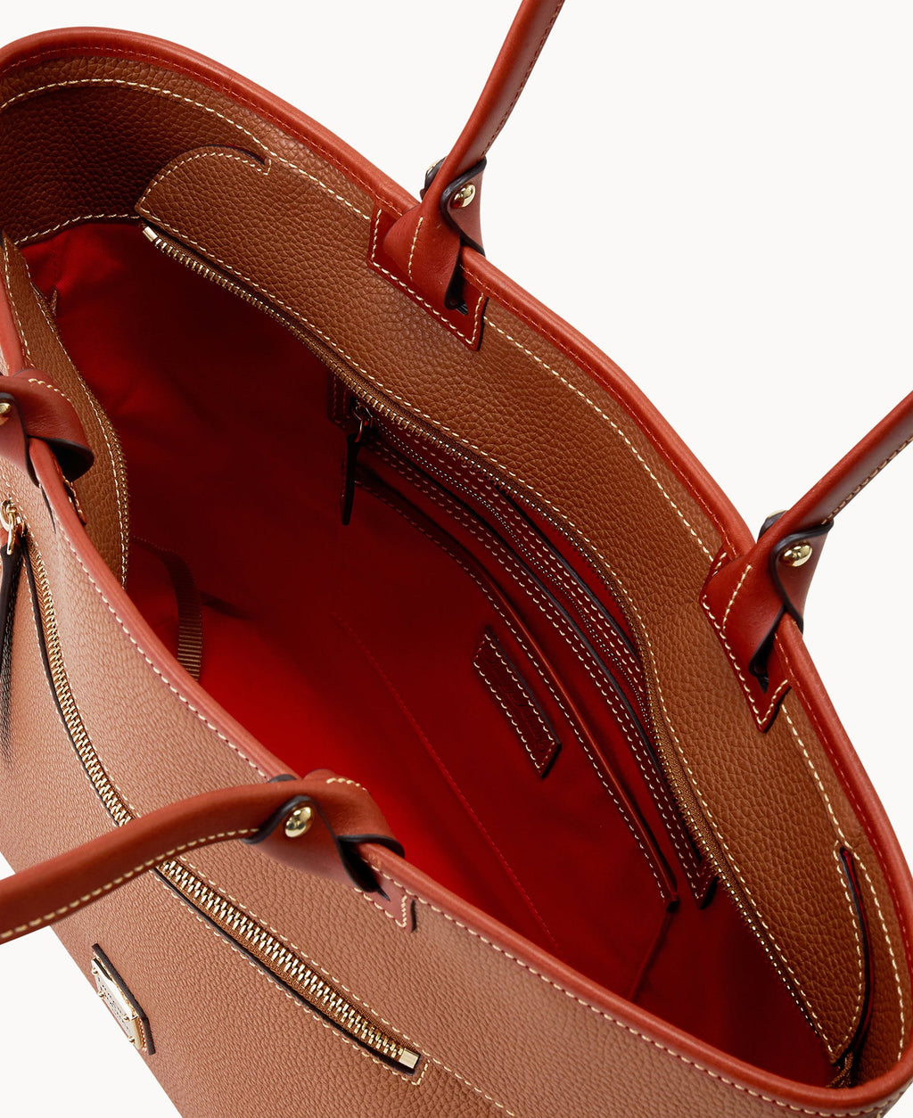 Pebble Grain Large Zip Tote