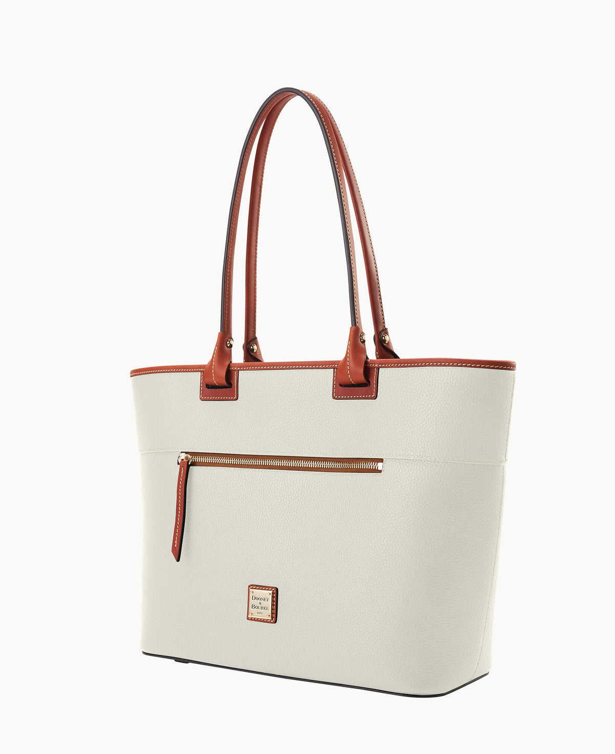 Pebble Grain Large Zip Tote