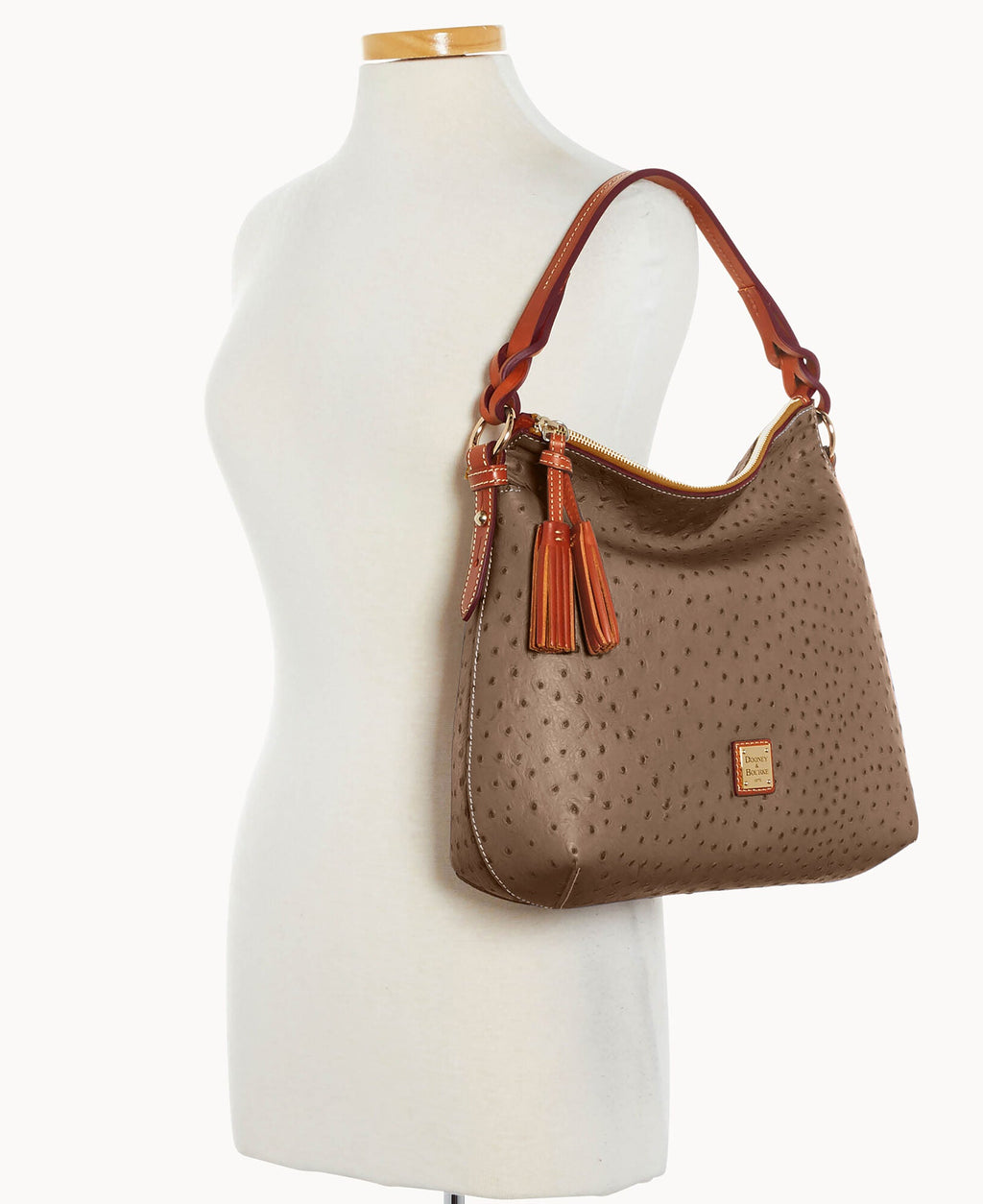 Ostrich Twist Strap Hobo