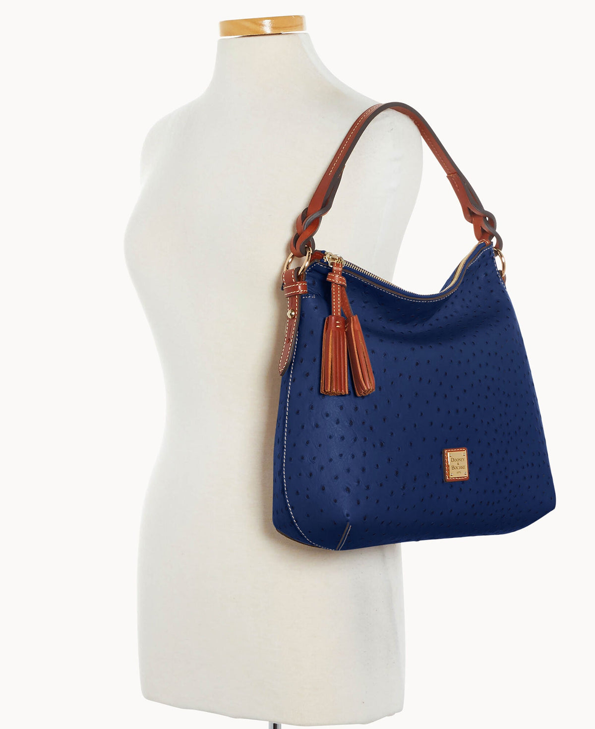 Ostrich Twist Strap Hobo