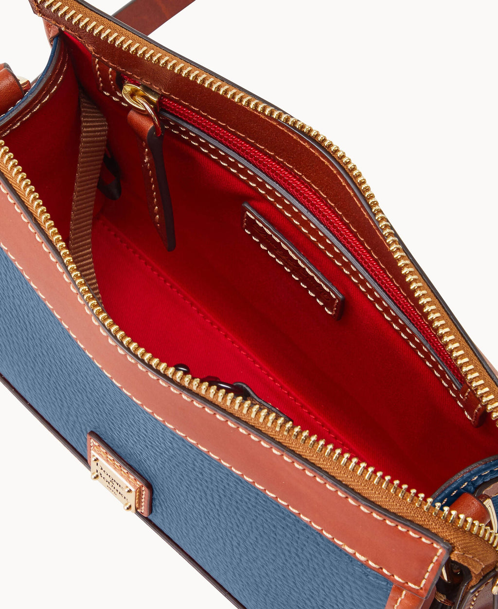 Pebble Grain Zip Crossbody